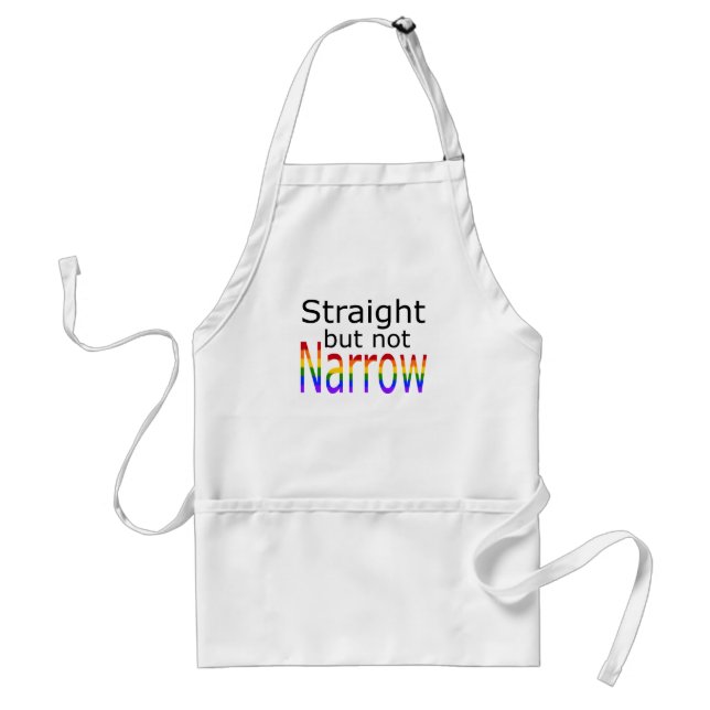 Falln Straight But Not Narrow (black text) Standard Apron (Front)