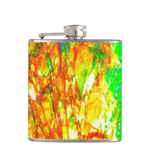 Falln Sunset Ammolite Hip Flask