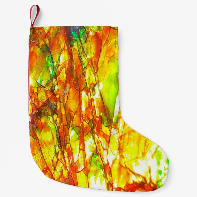 Falln Sunset Ammolite Small Christmas Stocking (Front)