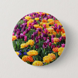 Falln Sunset Floral River 6 Cm Round Badge