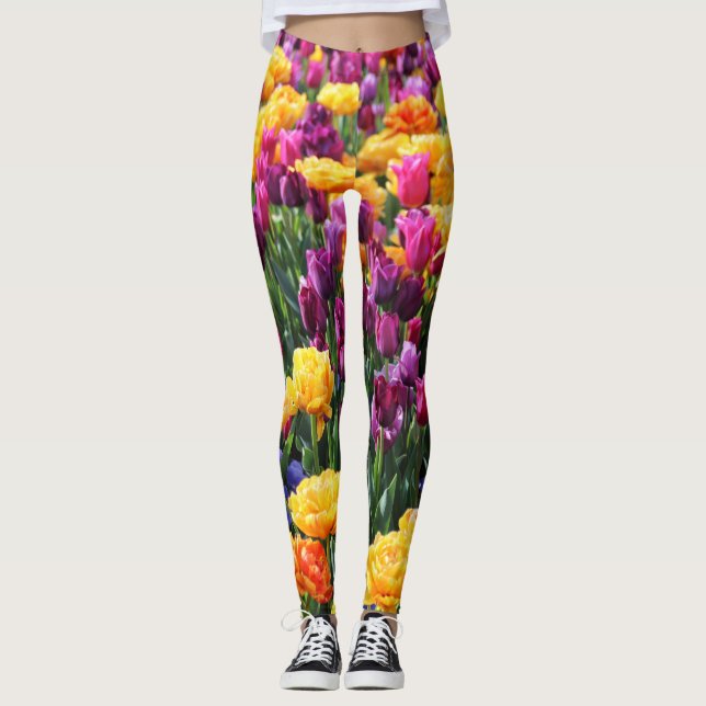 Falln Sunset Floral River Leggings (Front)