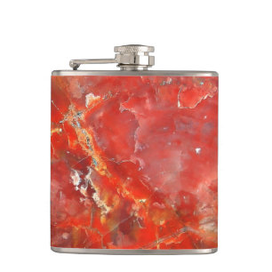 Falln Sunset Splatter Stones Hip Flask
