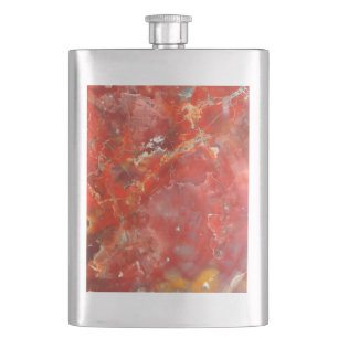 Falln Sunset Splatter Stones Hip Flask