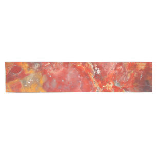 Falln Sunset Splatter Stones Short Table Runner