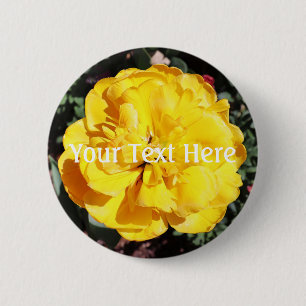 Falln Sunshine Floral 6 Cm Round Badge