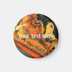 Falln Swirled Orange Stones Magnet