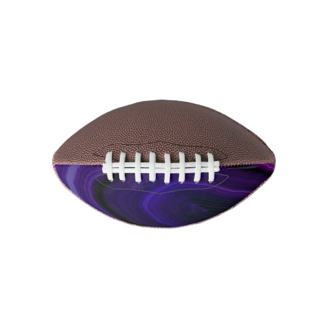 Falln Swirled Purple Geode Football (Front)