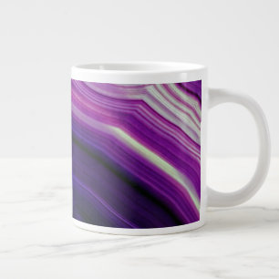 Falln Swirled Purple Geode Large Coffee Mug