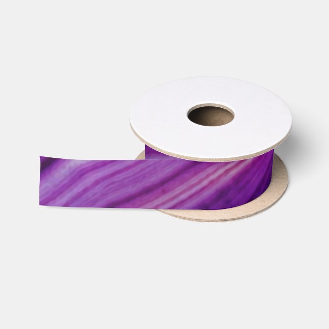 Falln Swirled Purple Geode Satin Ribbon (Spool)
