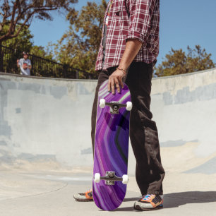 Falln Swirled Purple Geode Skateboard
