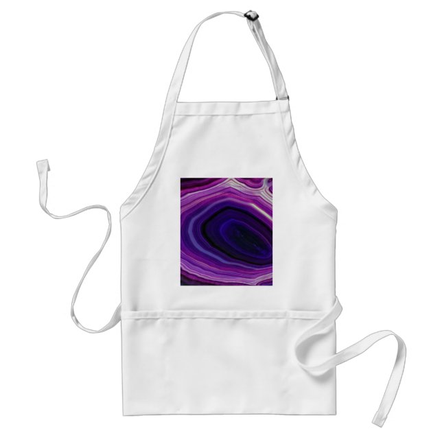 Falln Swirled Purple Geode Standard Apron (Front)