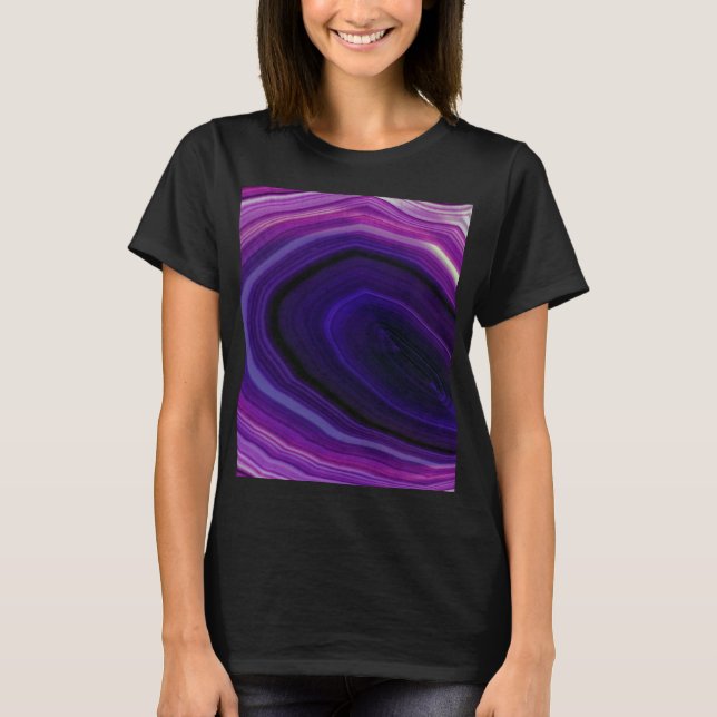 Falln Swirled Purple Geode T-Shirt (Front)