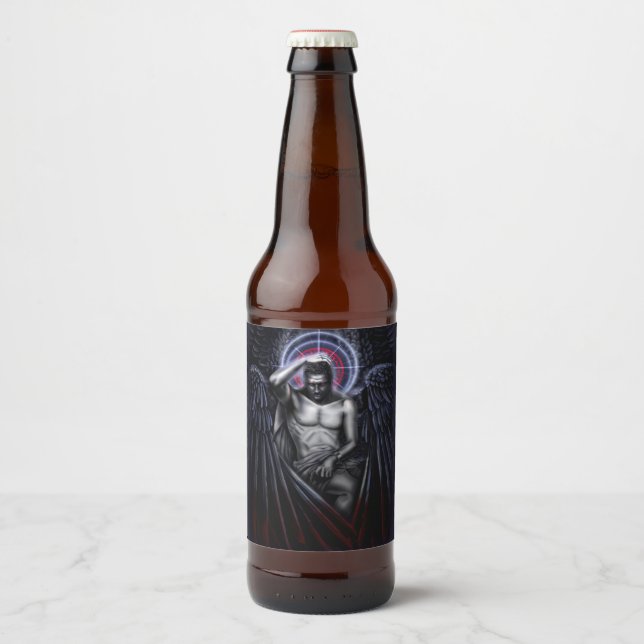 Falln Sympathy For The Devil Beer Bottle Label (Front)