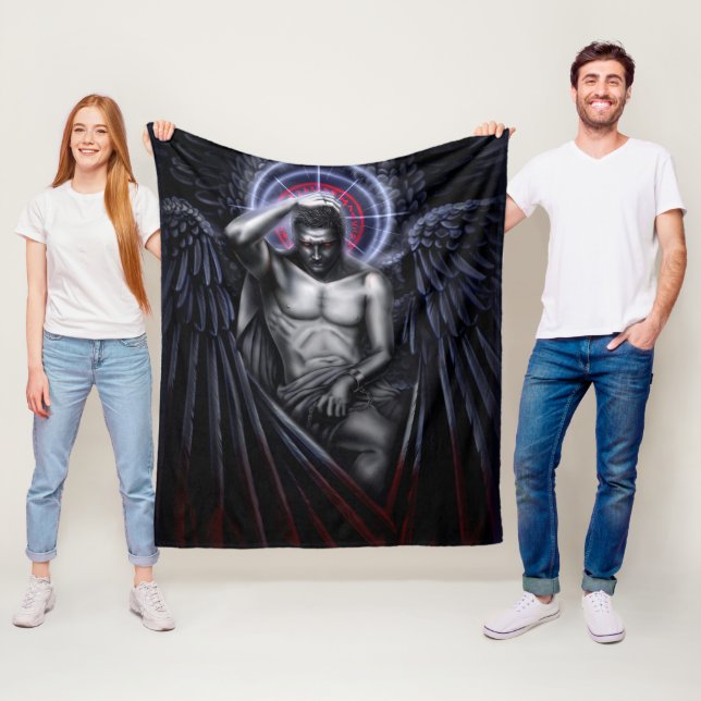 Falln Sympathy For The Devil Fleece Blanket (In Situ)