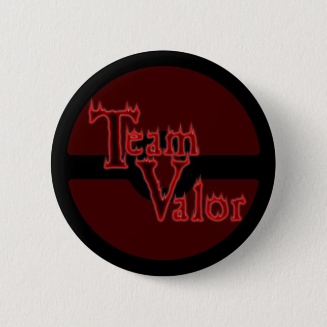 Falln Team Valour 6 Cm Round Badge (Front)