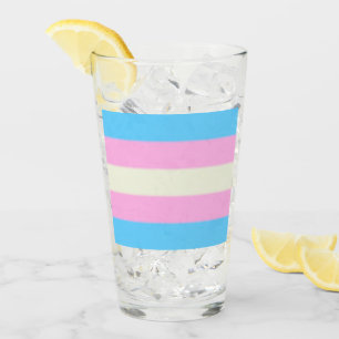 Falln Trans Pride Flag Glass