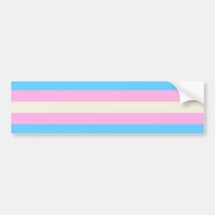 Falln Transgender Pride Flag Bumper Sticker