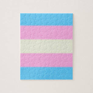 Falln Transgender Pride Flag Jigsaw Puzzle