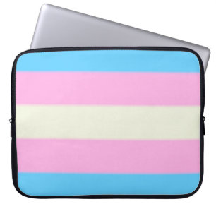 Falln Transgender Pride Flag Laptop Sleeve