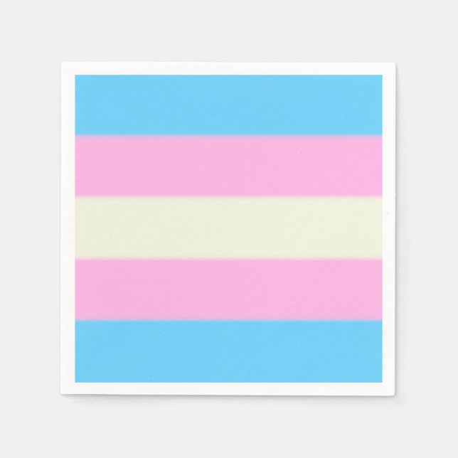 Falln Transgender Pride Flag Napkin (Front)
