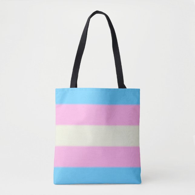 Falln Transgender Pride Flag Tote Bag (Front)