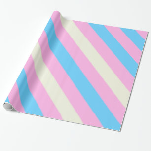 Falln Transgender Pride Flag Wrapping Paper