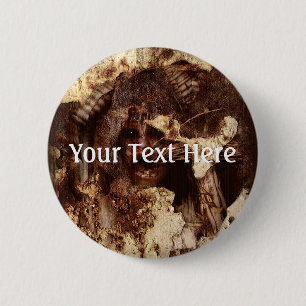 Falln Trapped Within 6 Cm Round Badge