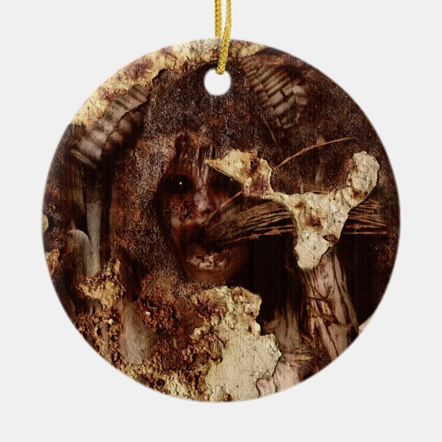 Falln Trapped Within Ceramic Ornament (Front)