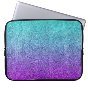 Falln Tropical Dusk Glitter Gradient Laptop Sleeve