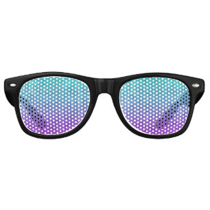 Falln Tropical Dusk Glitter Gradient Retro Sunglasses