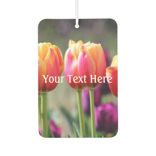 Falln Tulips Aflame Car Air Freshener (Front)