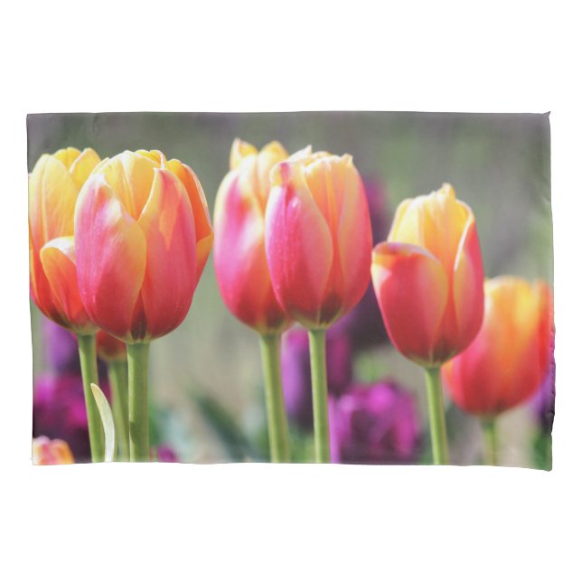 Falln Tulips Aflame Pillowcase (Front)