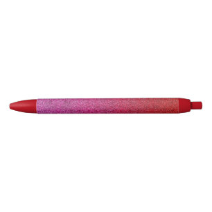 Falln Valentine Glitter Gradient Black Ink Pen