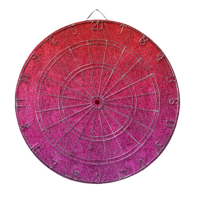 Falln Valentine Glitter Gradient Dartboard (Front)