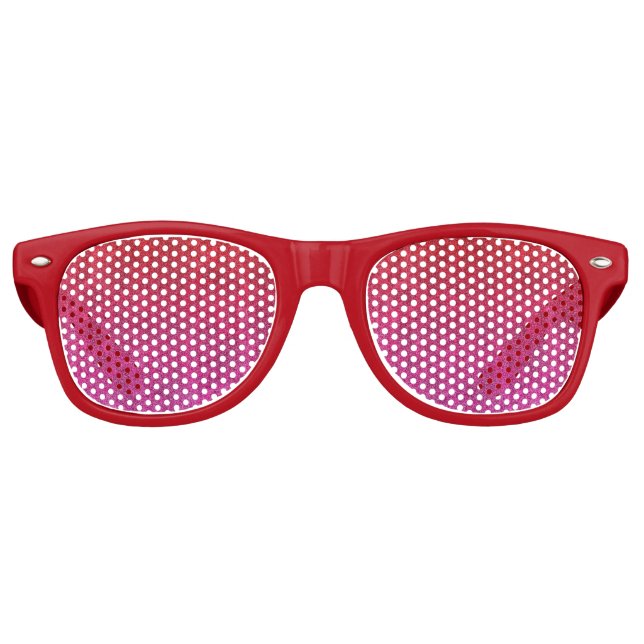 Falln Valentine Glitter Gradient Retro Sunglasses (Front)