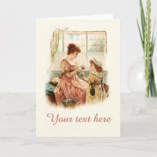 Falln Victorian Daisy Chain Card