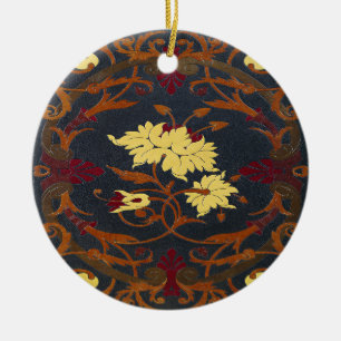 Falln Victorian Vines Book Ceramic Tree Decoration