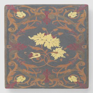 Falln Victorian Vines Book Stone Coaster