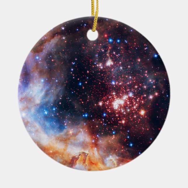 Falln Westerlund Star Field Ceramic Tree Decoration (Front)