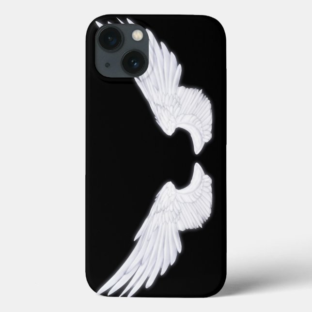 Falln White Angel Wings Case-Mate iPhone Case (Back)