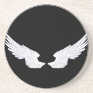 Falln White Angel Wings Coaster
