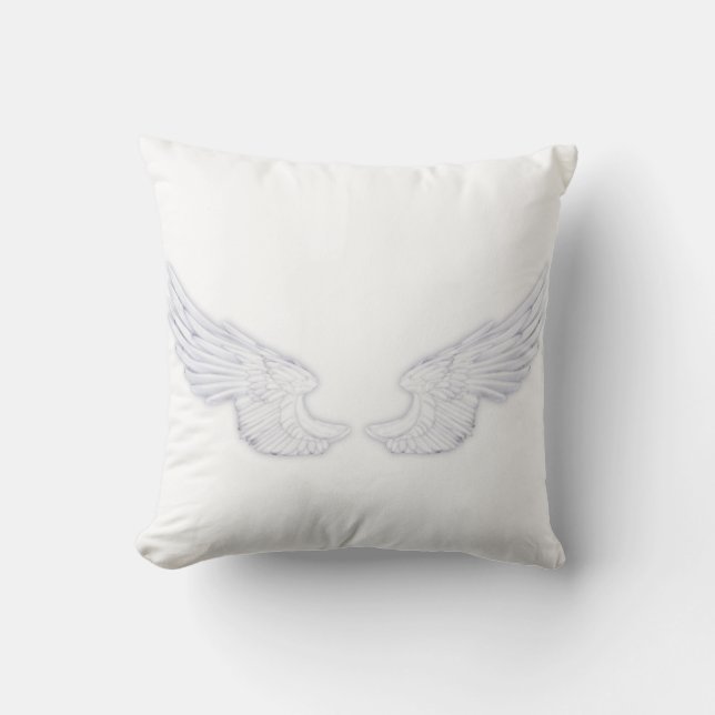 Falln White Angel Wings Cushion (Front)