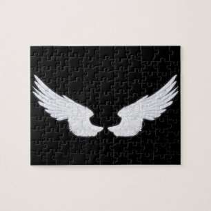 Falln White Angel Wings Jigsaw Puzzle