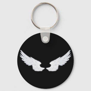 Falln White Angel Wings Key Ring