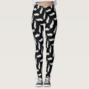 Falln White Angel Wings Leggings