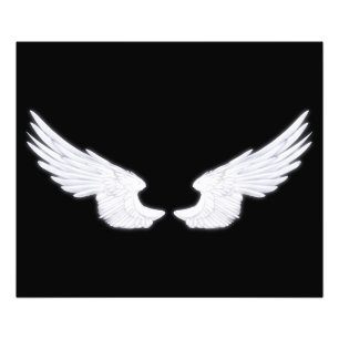 Falln White Angel Wings Photo Print