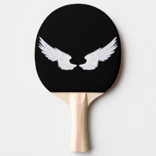 Falln White Angel Wings Ping Pong Paddle