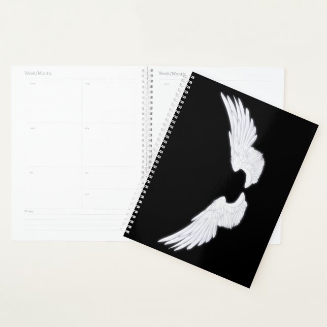 Falln White Angel Wings Planner (Display)