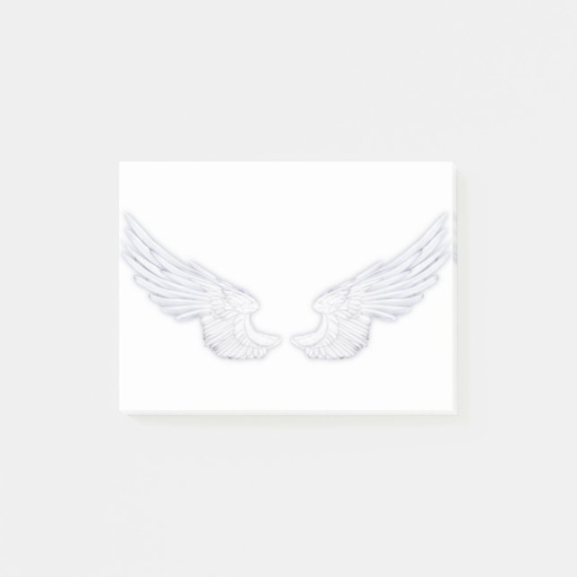 Falln White Angel Wings Post-it Notes (Front)