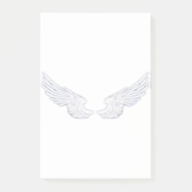 Falln White Angel Wings Post-it Notes (Front)
